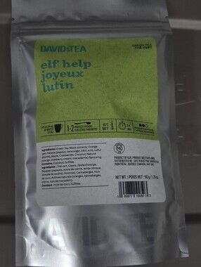 🌞2/$20🌞Sealed Davidstea ELF HELP Loose Leaf Tea 50g Davids Tea